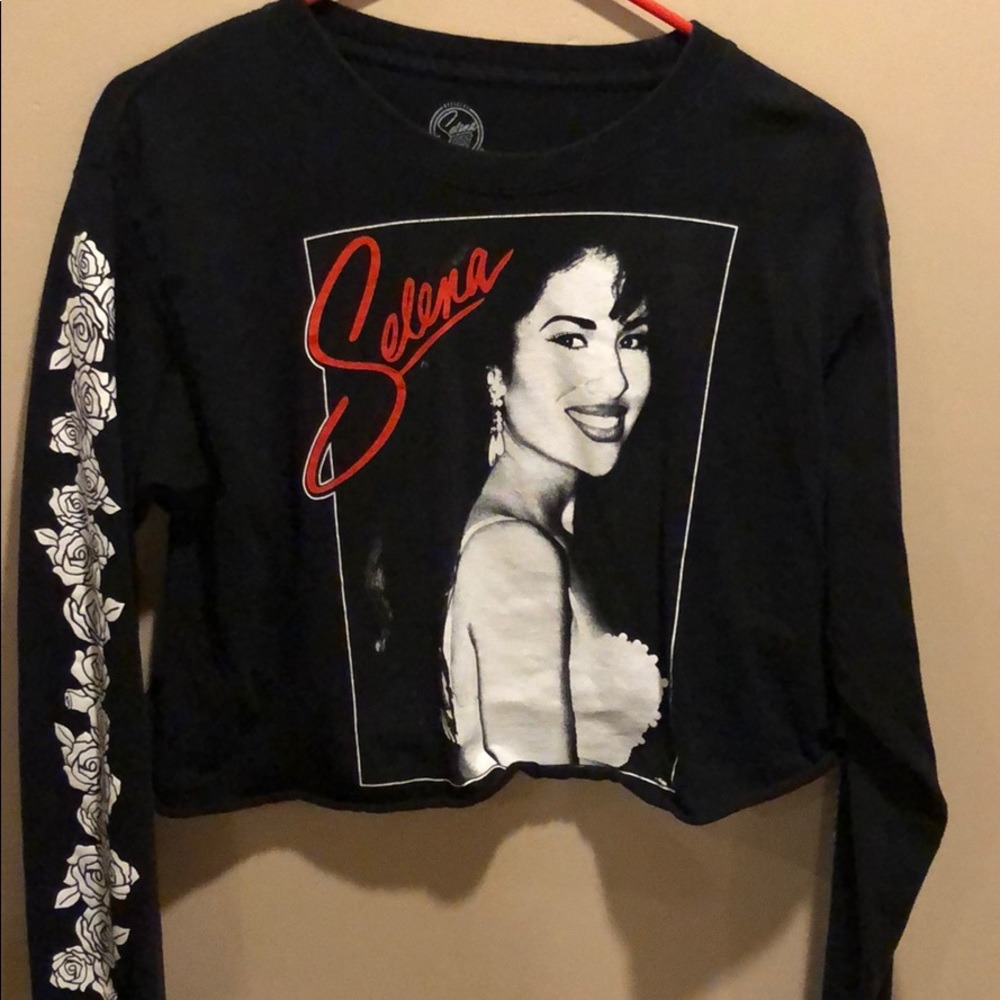 Selena long sleeve crop top